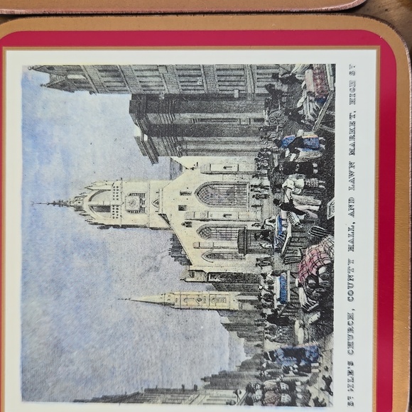 Vintage Pimpernel Edinburgh scene Coasters - Picture 5 of 13